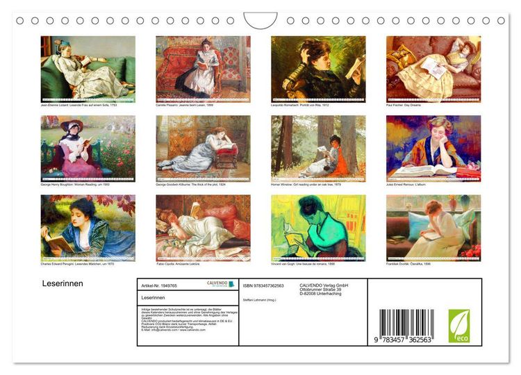 Produktbild: Leserinnen (Wandkalender 2026 DIN A4 quer), CALVENDO Monatskalender