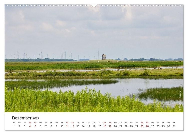 Produktbild: Halbinsel Eiderstedt - Momente der Natur (Wandkalender 2027 DIN A2 quer), CALVENDO Monatskalender