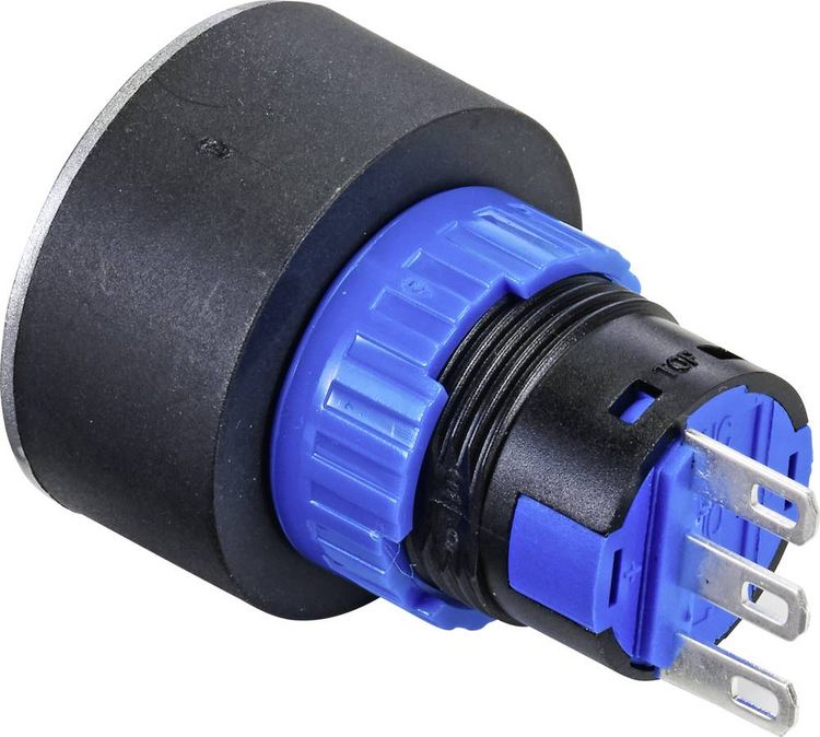 Produktbild: TRU COMPONENTS TC-9219064 Drucktaster 250 V/AC 3 A 1 x Aus/(Ein) tastend (&Oslash;) 25 mm IP40 1 St.