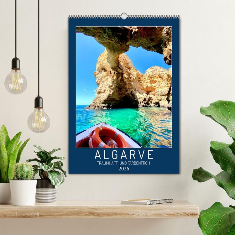 Produktbild: Algarve Traumhaft & farbenfroh (Wandkalender 2026 DIN A2 hoch), CALVENDO Monatskalender