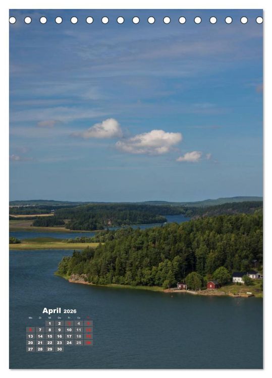 Produktbild: Die &Aring;landinseln (Tischkalender 2026 DIN A5 hoch), CALVENDO Monatskalender