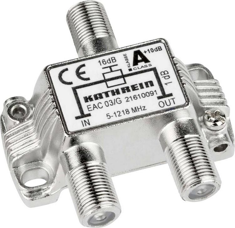Produktbild: Kathrein EAC 03/G Kabel-TV Abzweiger 1-fach 5 - 1218MHz