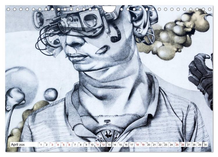 Produktbild: Kunst der Strasse (Wandkalender 2026 DIN A4 quer), CALVENDO Monatskalender