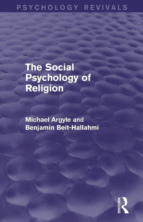 Produktbild: The Social Psychology of Religion
