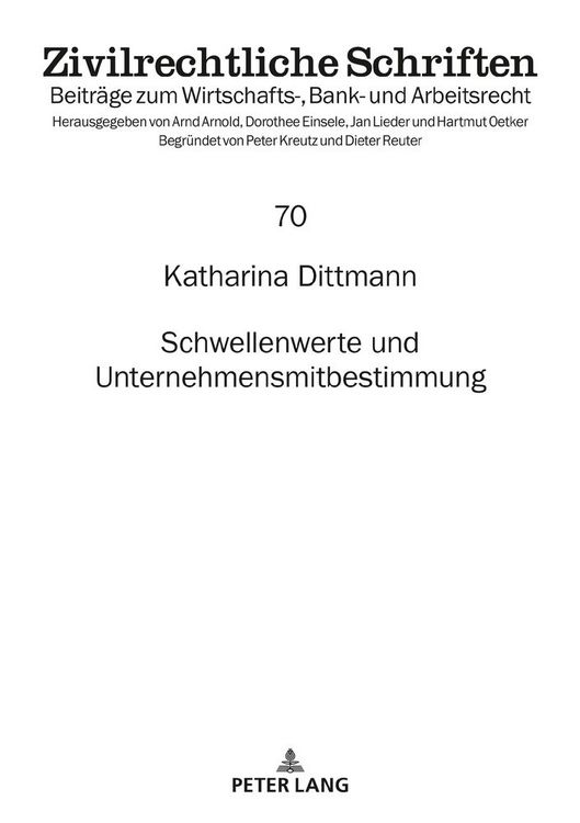 Produktbild: Schwellenwerte und Unternehmensmitbestimmung
