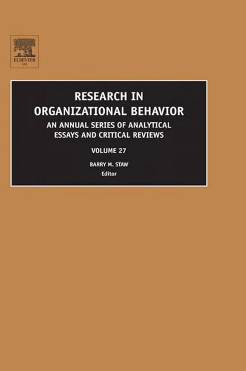Produktbild: Research in Organizational Behavior