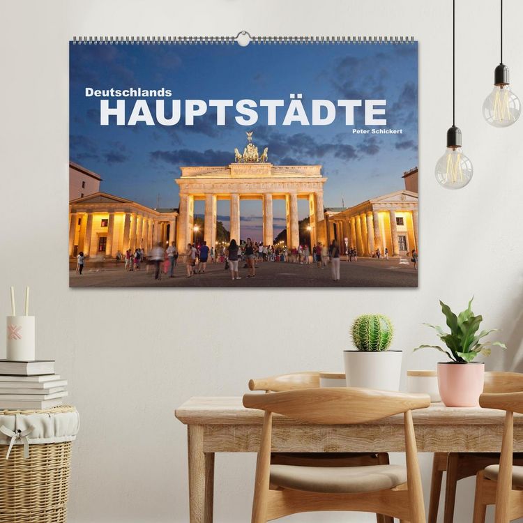 Produktbild: Deutschlands Hauptst&auml;dte (Wandkalender 2026 DIN A2 quer), CALVENDO Monatskalender