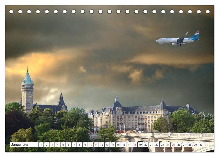 Produktbild: Luxemburg Stadt eine Oase zum Wohlf&uuml;hlen (Tischkalender 2026 DIN A5 quer), CALVENDO Monatskalender
