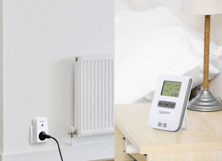 Produktbild: RS2W Funk Heizungssteuerung-Set Zwischenstecker   Schaltleistung (max.) 3500 W Reichweite max. (im Freifeld) 150 m
