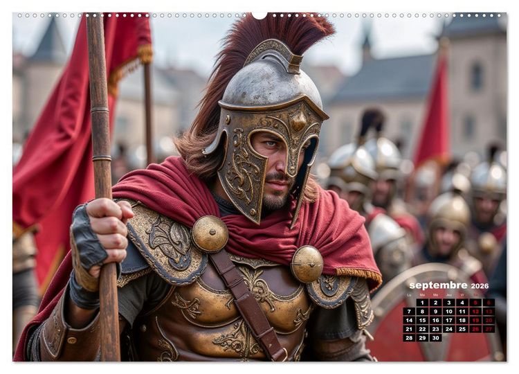 Produktbild: La vie pendant l'Antiquit&eacute; - Rome et les Romains (Calendrier mural 2026 DIN A2 vertical), CALVENDO calendrier mensuel