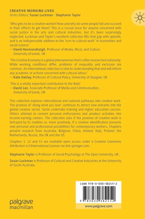 Produktbild: Pathways into Creative Working Lives