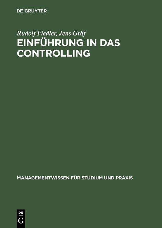 Bild vom Artikel Einführung in das Controlling vom Autor Rudolf Fiedler