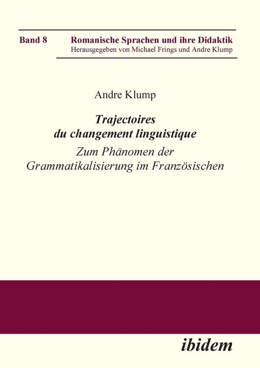 Produktbild: Klump, A: Trajectoires du changement linguistique. Zum Ph&auml;no