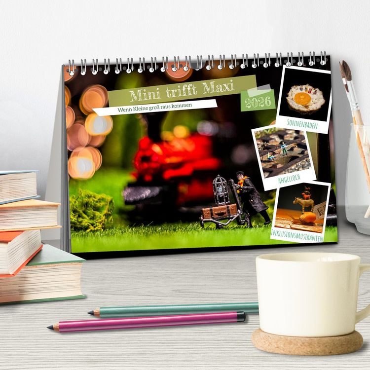 Produktbild: Mini trifft Maxi - Wenn Kleine gro&szlig; rauskommen (Tischkalender 2026 DIN A5 quer), CALVENDO Monatskalender
