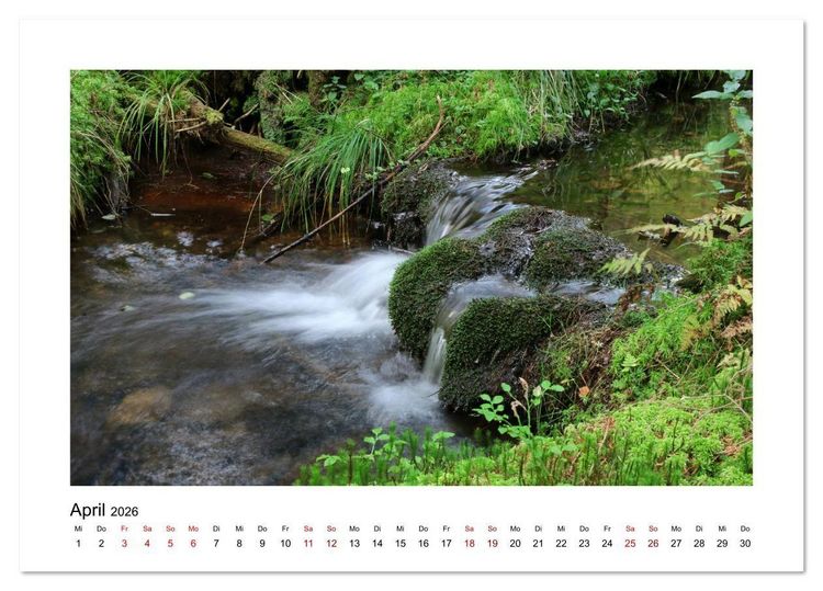 Produktbild: Zauberhafte Landschaften im Odenwald (Tischkalender 2026 DIN A5 quer), CALVENDO Monatskalender