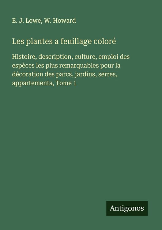 Produktbild: Les plantes a feuillage color&eacute;