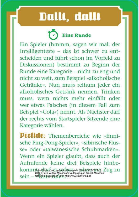 Produktbild: Das legend&auml;re Trinkspiel