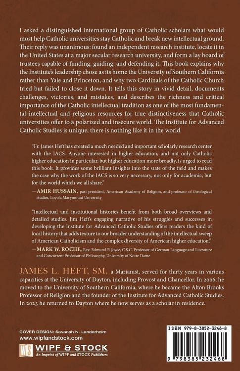 Produktbild: The Institute for Advanced Catholic Studies at the University of Southern California
