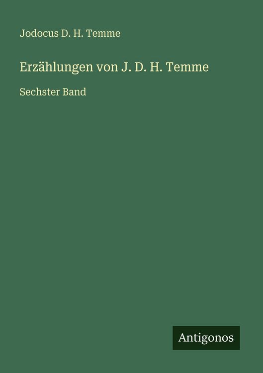 Produktbild: Erz&auml;hlungen von J. D. H. Temme