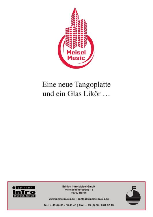 Produktbild: Eine neue Tangoplatte und ein Glas Lik&ouml;r...
