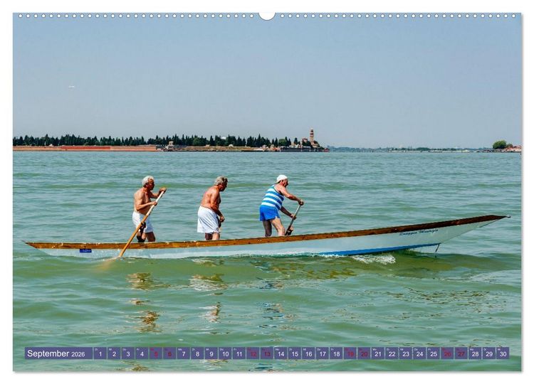Produktbild: Venedig - Traum in der Lagune (hochwertiger Premium Wandkalender 2026 DIN A2 quer), Kunstdruck in Hochglanz