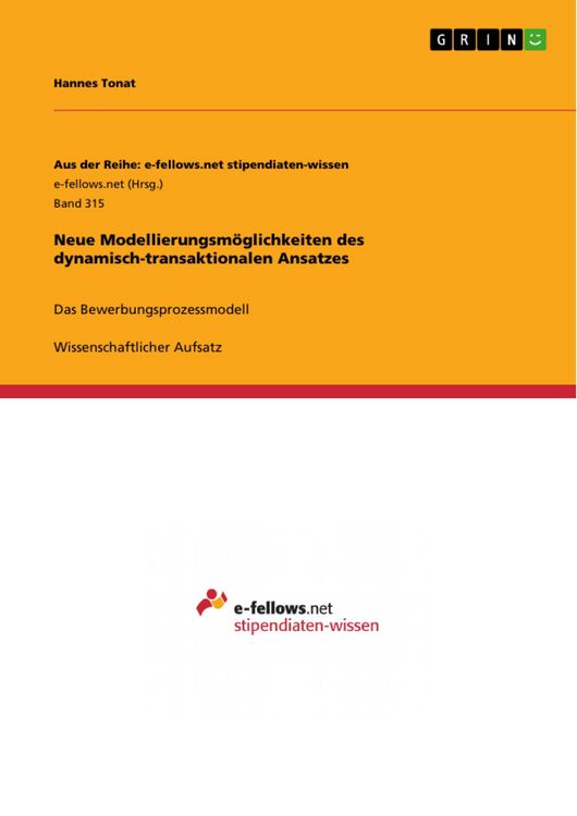 Produktbild: Neue Modellierungsm&ouml;glichkeiten des dynamisch-transaktionalen Ansatzes