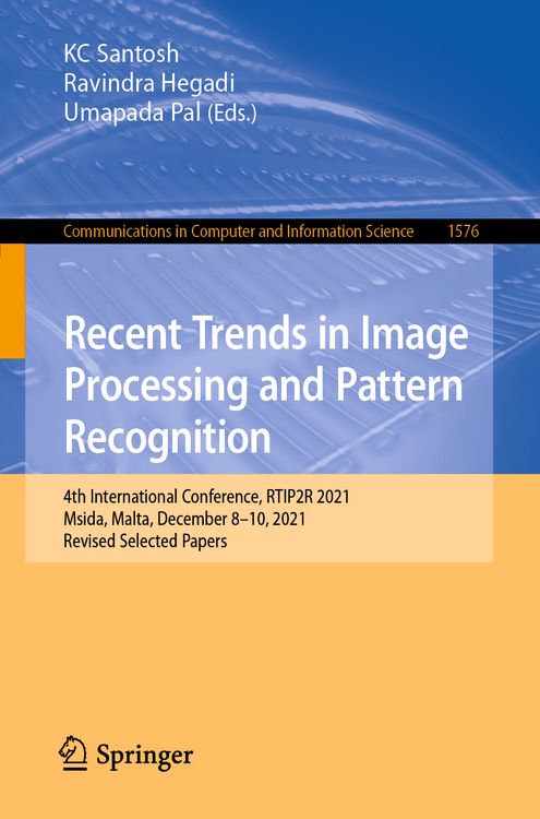 Produktbild: Recent Trends in Image Processing and Pattern Recognition