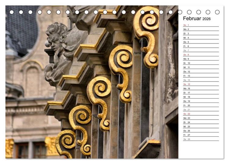 Produktbild: 300mm - Br&uuml;ssel (Tischkalender 2026 DIN A5 quer), CALVENDO Monatskalender