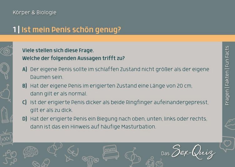Produktbild: Das Sex-Quiz f&uuml;r Schule und Jugendarbeit