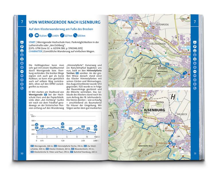 Produktbild: KOMPASS Wanderf&uuml;hrer Harz, 60 Touren mit Extra-Tourenkarte