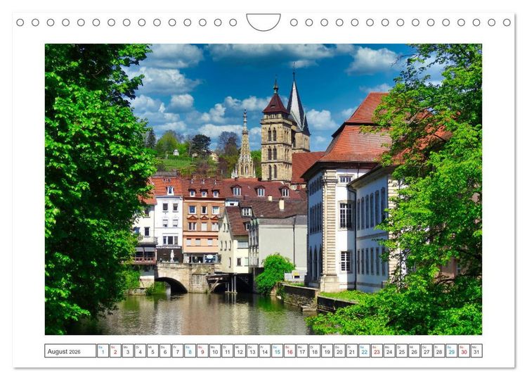 Produktbild: Stimmungsvolles Esslingen (Wandkalender 2026 DIN A4 quer), CALVENDO Monatskalender