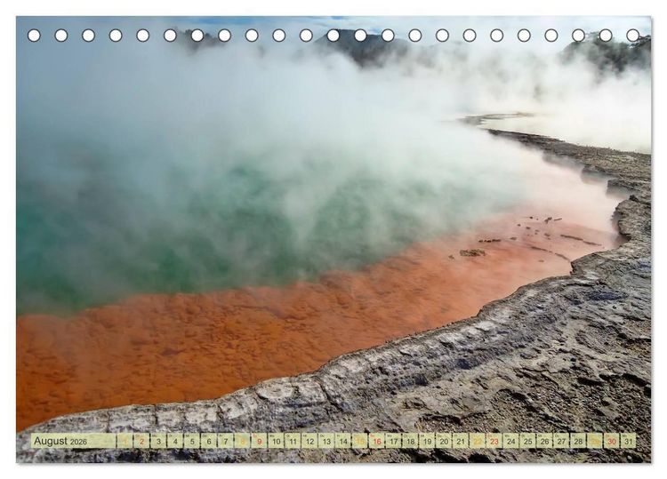 Produktbild: Neuseeland - atemberaubend sch&ouml;n (Tischkalender 2026 DIN A5 quer), CALVENDO Monatskalender