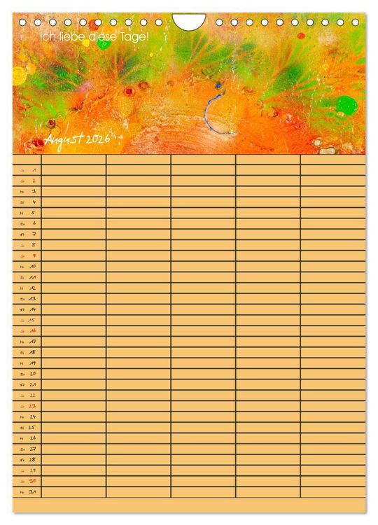 Produktbild: Gl&uuml;ckstage (Wandkalender 2026 DIN A4 hoch), CALVENDO Monatskalender