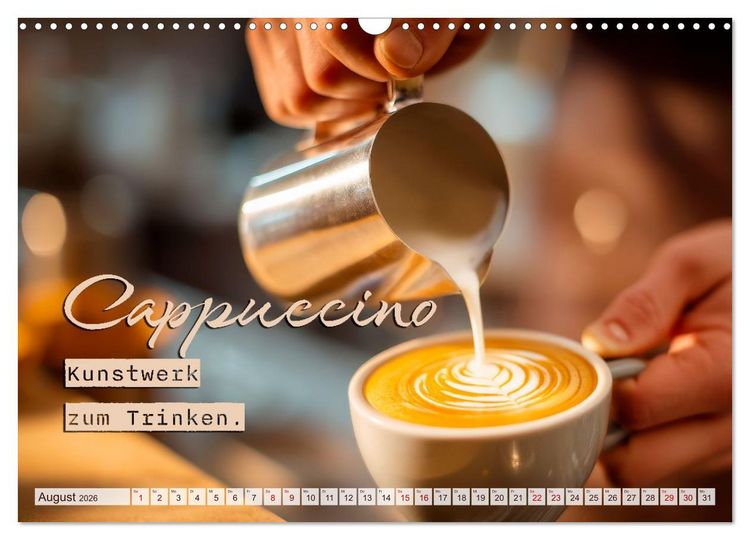 Produktbild: Kaffeemagie - Ein Jahr voller Genussmomente (Wandkalender 2026 DIN A3 quer), CALVENDO Monatskalender