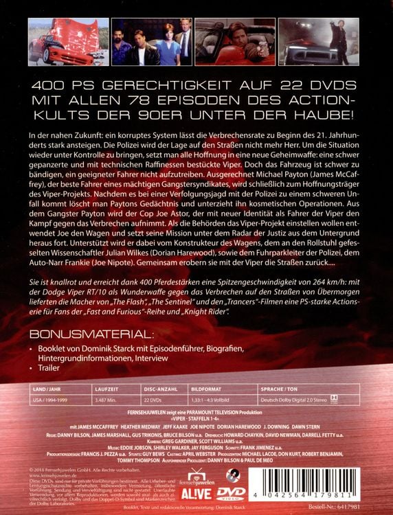 Produktbild: Viper - Komplettbox: Alle vier Staffeln [22 DVDs]