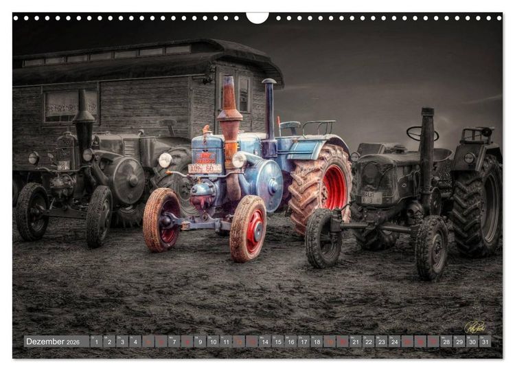 Produktbild: Traktoren - Oldtimer (Wandkalender 2026 DIN A3 quer), CALVENDO Monatskalender