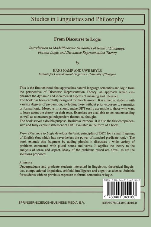 Produktbild: From Discourse to Logic