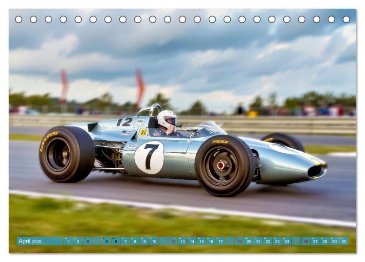 Produktbild: Formel 1 in den sechziger Jahren (Tischkalender 2026 DIN A5 quer), CALVENDO Monatskalender