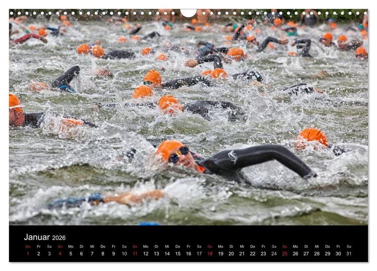 Produktbild: Fascination Triathlon (Wandkalender 2026 DIN A3 quer), CALVENDO Monatskalender