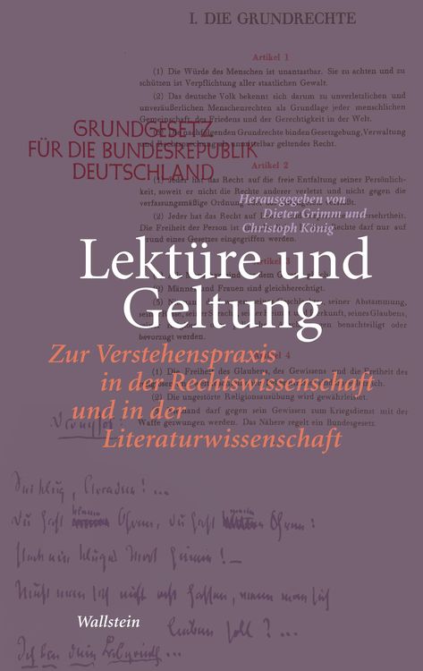 Produktbild: Lekt&uuml;re und Geltung
