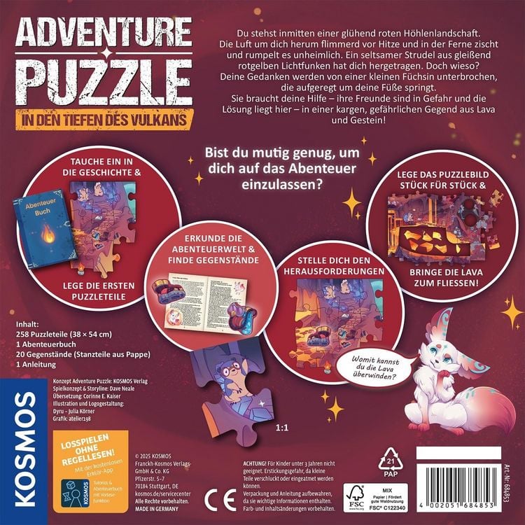 Produktbild: Adventure Puzzle: In den Tiefen des Vulkans