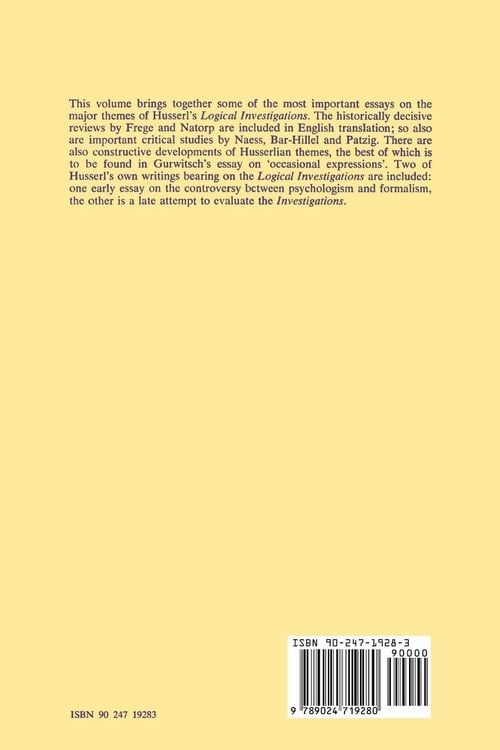 Produktbild: Readings on Edmund Husserl&rsquo;s Logical Investigations