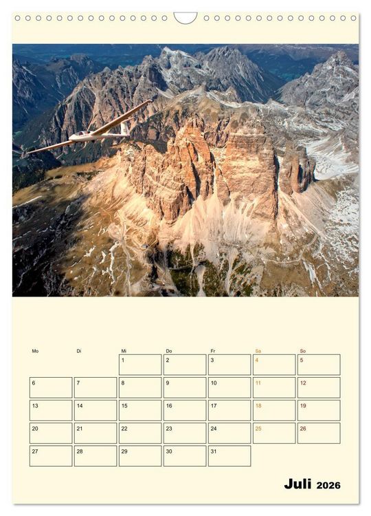 Produktbild: Segelfliegen - dem Himmel ganz nah (Wandkalender 2026 DIN A3 hoch), CALVENDO Monatskalender