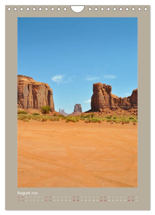 Produktbild: Erlebe mit mir das Monument Valley (Wandkalender 2026 DIN A4 hoch), CALVENDO Monatskalender