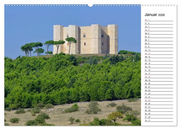 Produktbild: Apulien (Wandkalender 2026 DIN A2 quer), CALVENDO Monatskalender