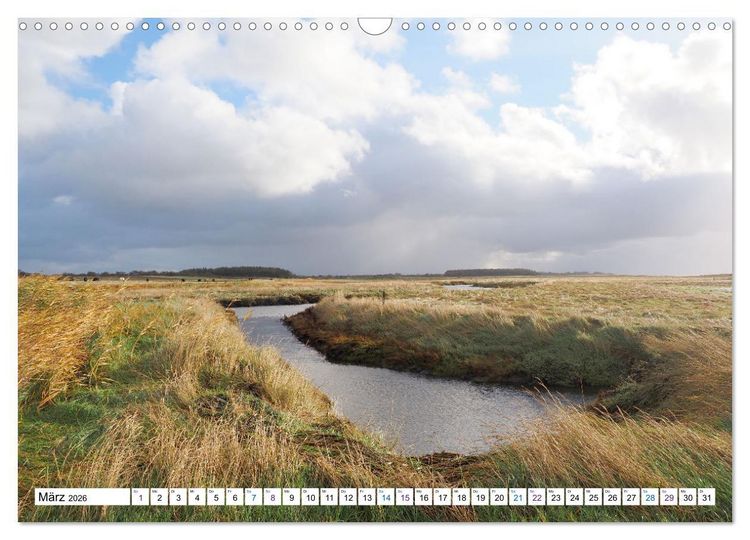 Produktbild: F&ouml;hr - Wasser Landschaft Wind und Meer (Wandkalender 2026 DIN A3 quer), CALVENDO Monatskalender