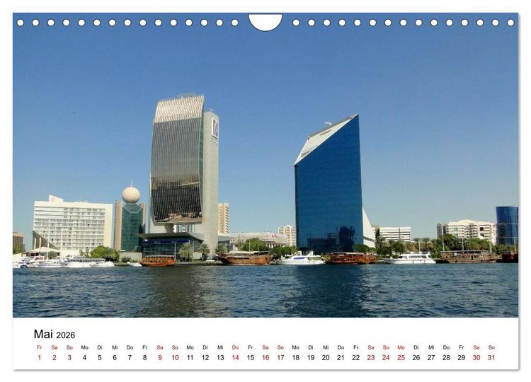 Produktbild: Dubai - Ein Erlebnis (Wandkalender 2026 DIN A4 quer), CALVENDO Monatskalender