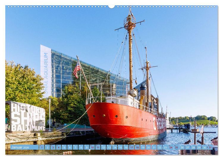 Produktbild: Baltimore. Maritimer Charme an der Ostk&uuml;ste der USA (hochwertiger Premium Wandkalender 2026 DIN A2 quer), Kunstdruck in Hochglanz