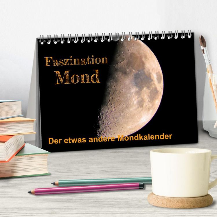 Produktbild: Faszination Mond - der etwas andere Mondkalender (Tischkalender 2027 DIN A5 quer), CALVENDO Monatskalender