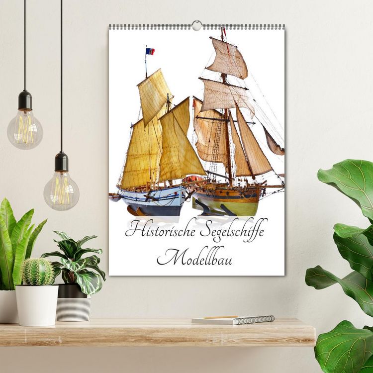 Produktbild: Historische Segelschiffe - Modellbau (Wandkalender 2026 DIN A2 hoch), CALVENDO Monatskalender